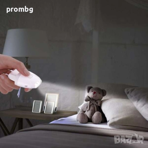 LED лампа за контакт, фенерче, фенер, бяла, черна