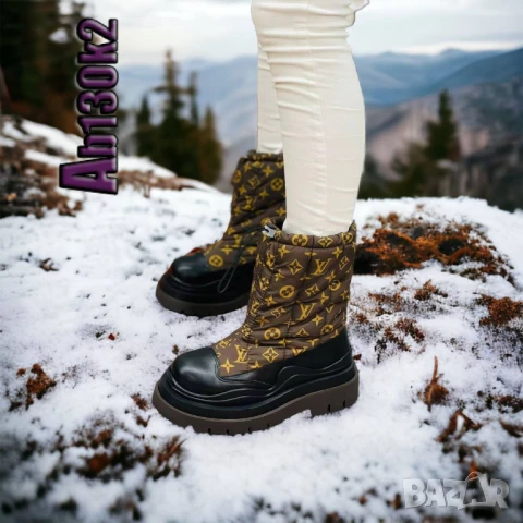 дамски боти louis vuitton burberry, снимка 3 - Дамски боти - 51429018