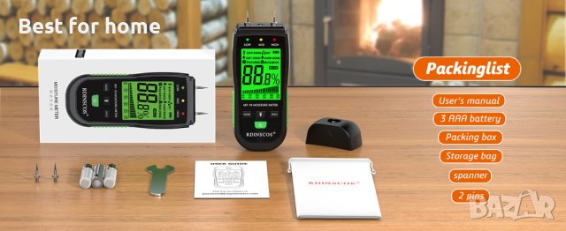 Влагомер дигитален RDINSCOS MT19, снимка 5 - Измервателни инструменти - 43688191