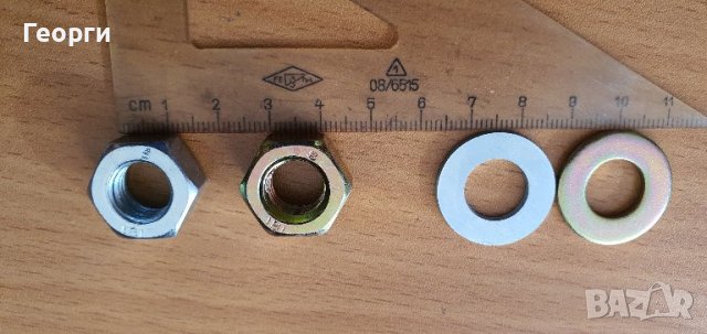 Гайки и шайби М12 резба 12 за шпилка 12мм - големи количества, снимка 3 - Други машини и части - 38519035