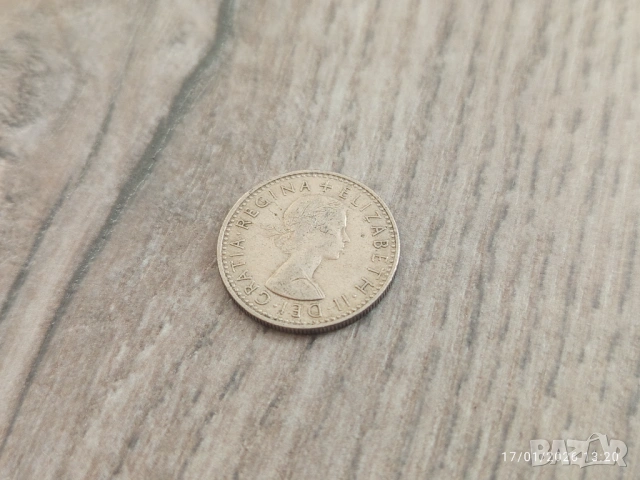 Монета 1966 Великобритания Six Pence 6 pence (Elizabeth II - 1st portrait), снимка 4 - Нумизматика и бонистика - 53300139