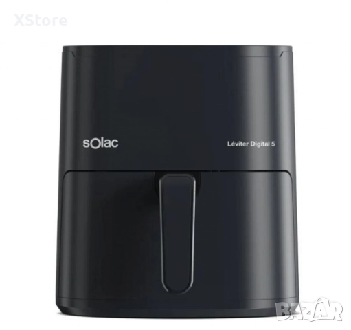 Фритюрник без масло Solac Léviter Digital 5 – 1500W, 5L, 12 програми, дигитален дисплей, снимка 2 - Фритюрници - 52437332