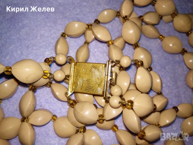 ПРЕКРАСЕН СТАР ТРОЕН РЕТРО ГЕРДАН с МЪНИСТА и ФИЛИГРАННА ЗАКОПЧАЛКА ПОЗЛАТЕН БРОНЗ 34657, снимка 5 - Антикварни и старинни предмети - 39141646