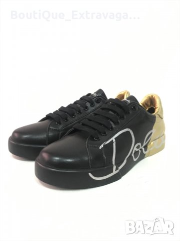Мъжки обувки Dolce & Gabbana Black/Gold !!!, снимка 4 - Спортно елегантни обувки - 34603427