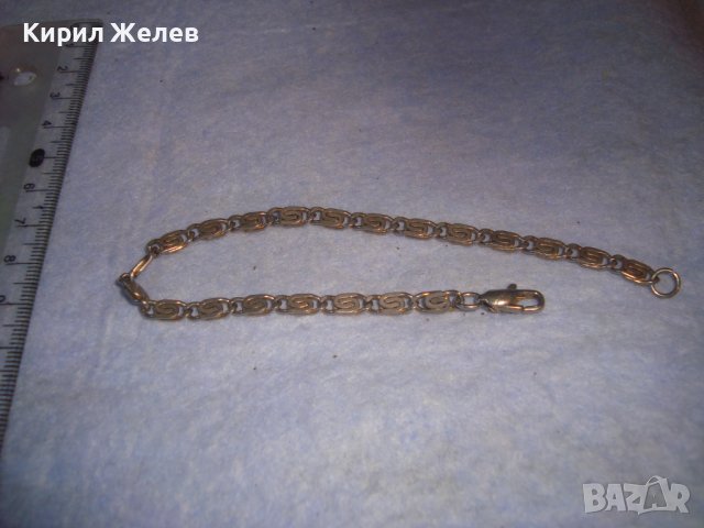 СТАРА ПОСРЕБРЕНА РЕТРО ВИНТИДЖ ГРИВНА РЯДКА ПЛЕТКА - МЕЧА СТЪПКА НЕРЪЖДАЕМА СТОМАНА 28403, снимка 3 - Гривни - 37395554