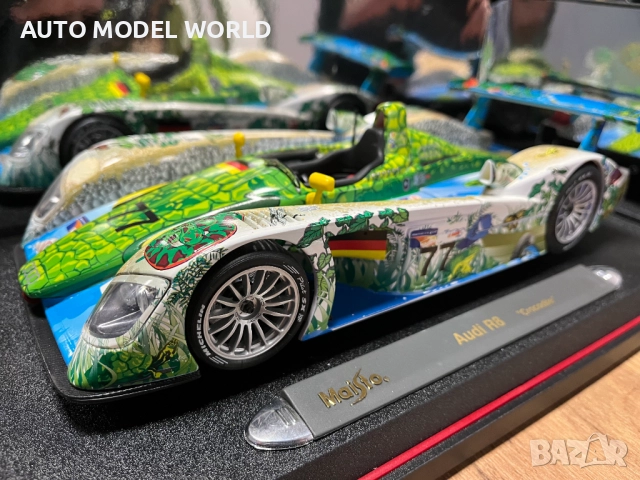 MAISTO колекционерски модел AUDI R8 TDI Le Mans ''The Crocodile" 1:18, снимка 2 - Колекции - 52795050