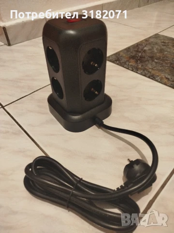 Разклонител тип "КУЛА", 1,8м кабел, снимка 3 - Друга електроника - 51240338