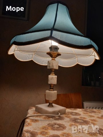 Мраморна нощна лампа , снимка 10 - Настолни лампи - 40452340