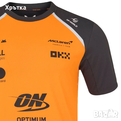McLaren F1 Team Set Up Shirt - Оригинална мъжка тениска р-р L, снимка 5 - Тениски - 53024703