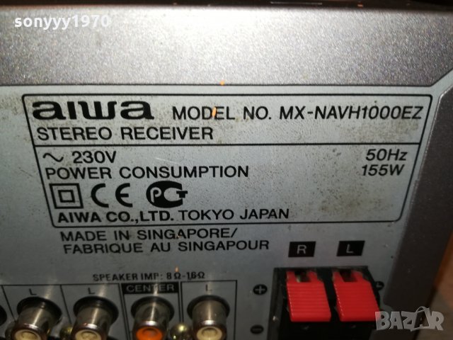 AIWA MX-NAWH1000EZ-RECEIVER 2201222014, снимка 13 - Ресийвъри, усилватели, смесителни пултове - 35526422
