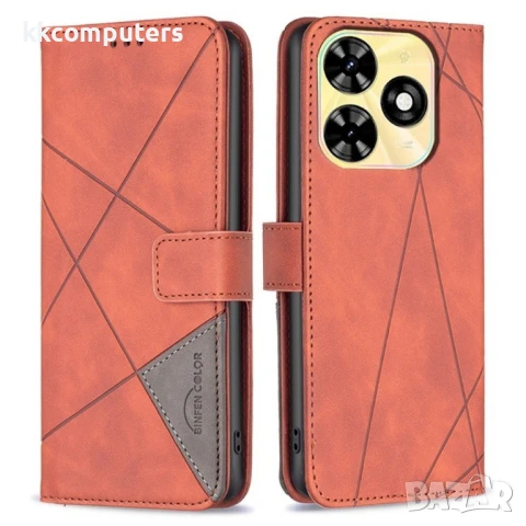 TECNO Spark Go 2024 4G / Spark 20 / Spark 20C / Pop 8 BINFEN COLOR Magnetic Wallet Калъф и Протектор, снимка 5 - Калъфи, кейсове - 50952394