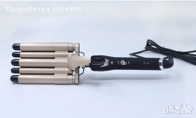 Ретро преса с пет цилиндъра Gemei / Входящо напрежение – 220V, снимка 2 - Фризьорски принадлежности - 52204203