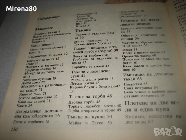 Модерни ръчни изделия - 1988 г., снимка 13 - Специализирана литература - 52869063