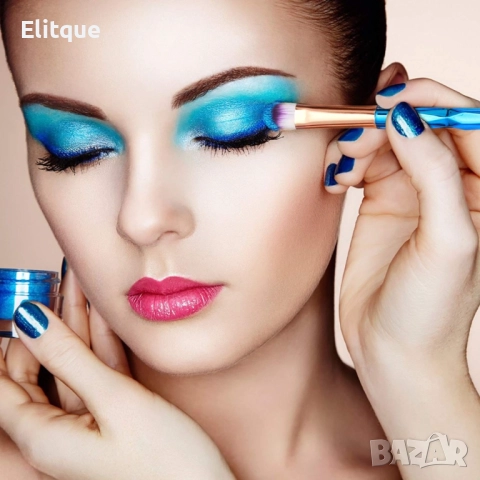 Комплект 10 броя четки за грим 3D Диамантен Еднорог HZS93, снимка 2 - Други - 52820400