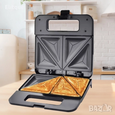 Тостер-сандвич Esperanza Parmigiano, 1000W, триъгълник, 2 ГОДИНИ ГАРАНЦИЯ, снимка 5 - Други - 52897830