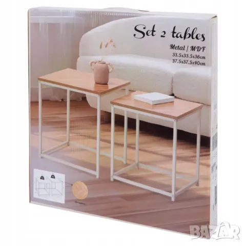 Комплект 2бр. помощни масички , снимка 2 - Маси - 49427710