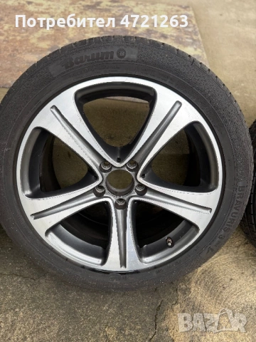 Джанти с гуми в добро състояние 8j*18H2. ET43.  5*112, снимка 3 - Гуми и джанти - 53249678