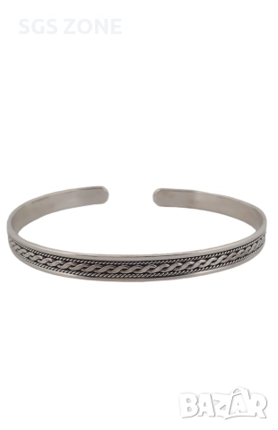 Стилна гривна от сребро 925