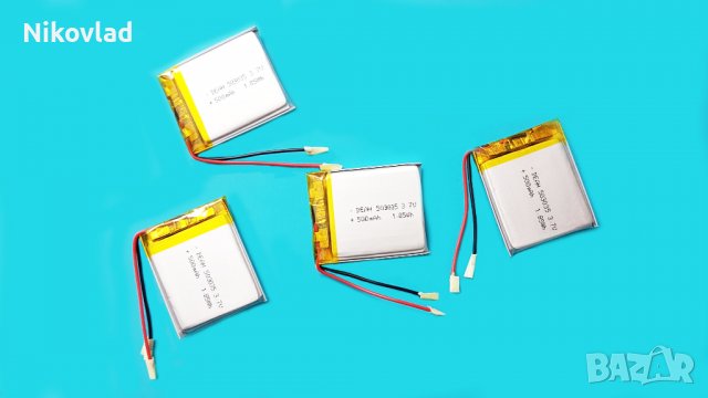 Батерия 3.7V 500 mAh/ 503035/ Li-Ion, снимка 2 - Друга електроника - 39341177