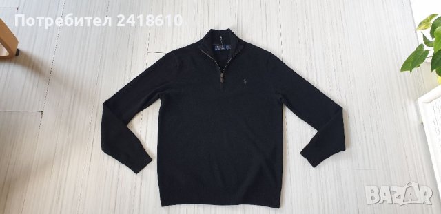 POLO Ralph Lauren Wool Merino Half Zip Mens Size S НОВО! ОРИГИНАЛ! Мъжки Пуловер!, снимка 3 - Пуловери - 39349465