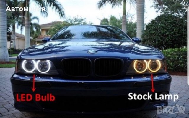 Angel Eyes крушки - Ангелски очи за BMW e39, e60,е65 e53 Е90 е91, снимка 3 - Аксесоари и консумативи - 33576686