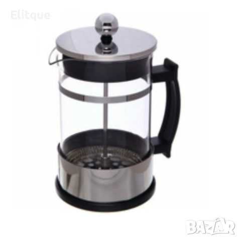 Френска стъклена преса за кафе и чай
