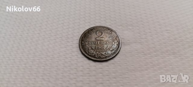 2 стотинки 1901г.