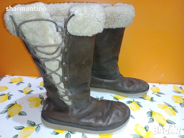 UGG кожени ботуши N 39, снимка 2 - Дамски ботуши - 52976725