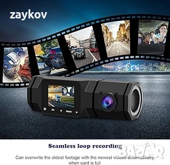 Двойна камера 1080P предна и   1,5 футов LCD екран, снимка 5 - Камери - 43990423