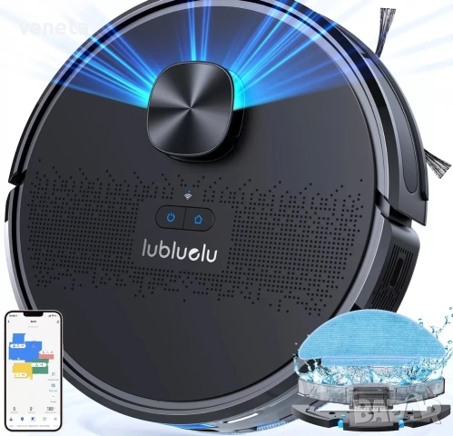 Робот прахосмукачка за косми от домашни любимци, килими, Lubluelu SL61 с моп Alexa