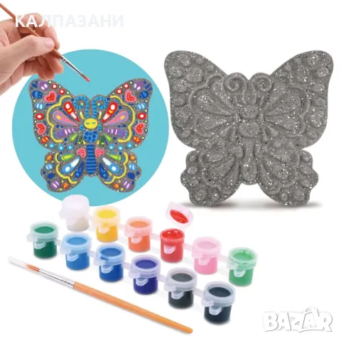 PlayGo Каменна пеперуда за оцветяване 78363 , снимка 2 - Игри и пъзели - 47291016