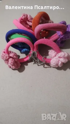 Ластици за коса с цветя, снимка 1