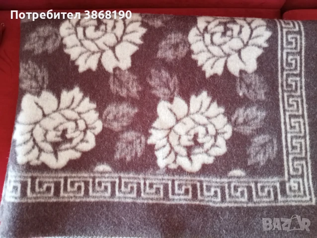 Единично вълнено одеало 100% вълна