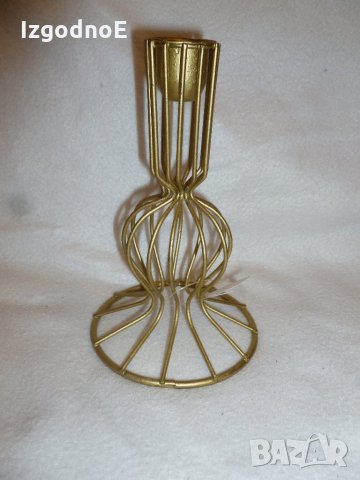 Нов метален свещник, коледен свещник, снимка 2 - Декорация за дома - 27368123