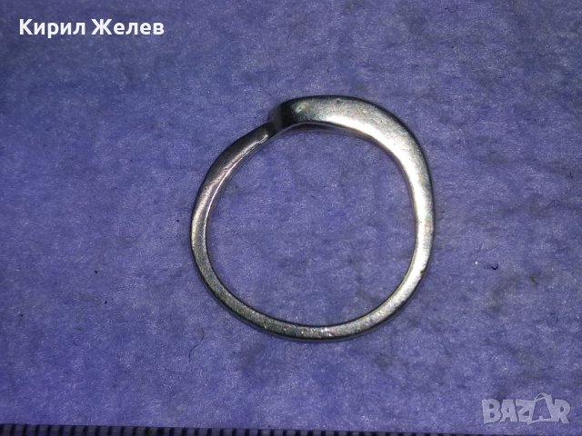 Стар СРЕБЪРЕН ПРЪСТЕН ВИСОКА ПРОБА СРЕБРО с ГНЕЗДО За МОНТИРАНЕ на СКЪПОЦЕНЕН КАМЪК 40920, снимка 10 - Антикварни и старинни предмети - 43318034