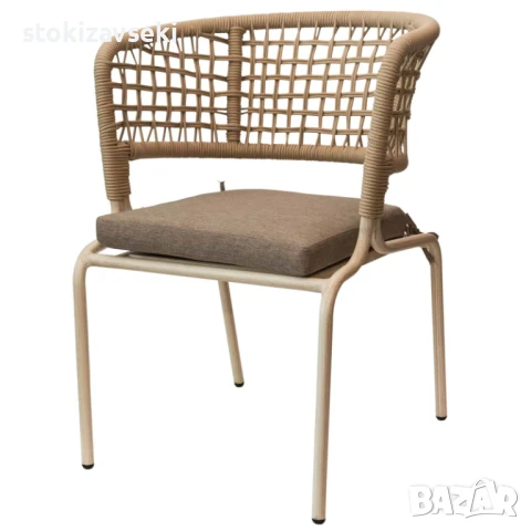 Трапезен плетен стол, 59*63*76 см, снимка 2 - Столове - 51221798