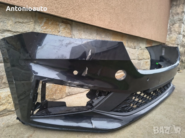 Предна броня Шкода Фабия 4 / Skoda Fabia 4 6VA807221, снимка 4 - Части - 52479946