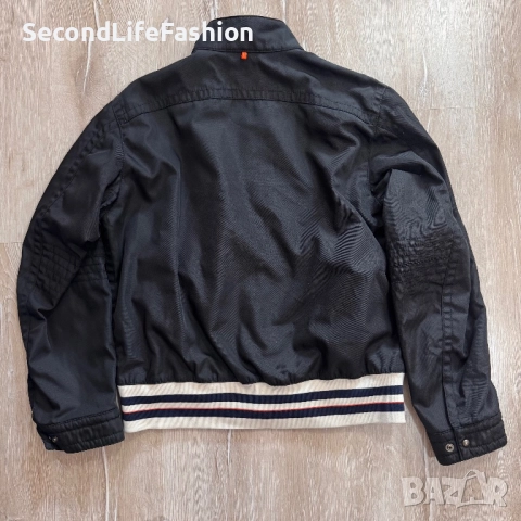 Мъжко бомбър яке Hugo Boss Vintage размер 52 L черно, снимка 11 - Якета - 52165153
