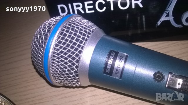 shure beta sm58s-жичен вокален-внос швеицария, снимка 4 - Микрофони - 26803647
