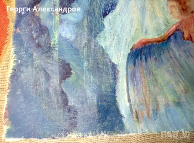 ЕРОТИКА - Стара МАСЛЕНА КАРТИНА, снимка 6 - Антикварни и старинни предмети - 48073540