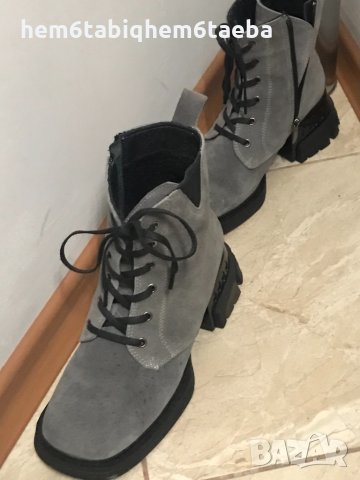 Ортопедични дамски боти от непропусклив набук 36 номер