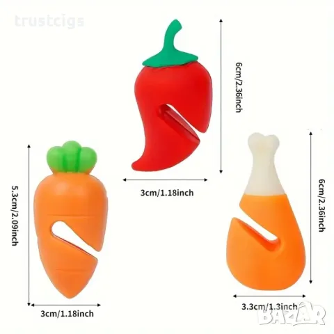 Държач за капаци на тенджери и тигани 3 бр., снимка 5 - Аксесоари за кухня - 47390047
