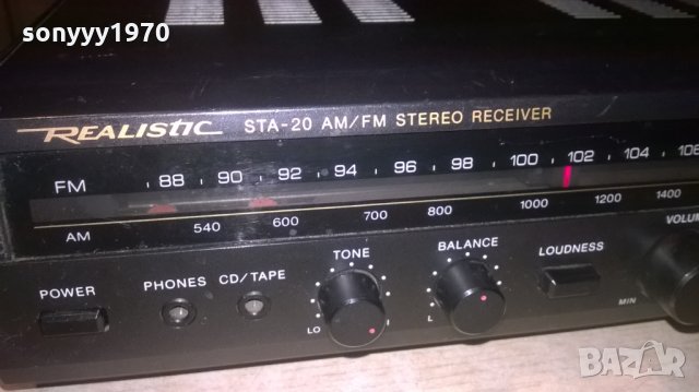 realistic sta-20 stereo receiver-внос франция, снимка 7 - Ресийвъри, усилватели, смесителни пултове - 26694156