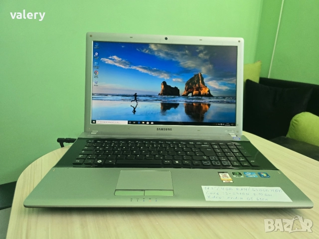 Samsung 17.3" Core i3/4GB RAM/250GB HDD/Nvidia GT610M, снимка 1