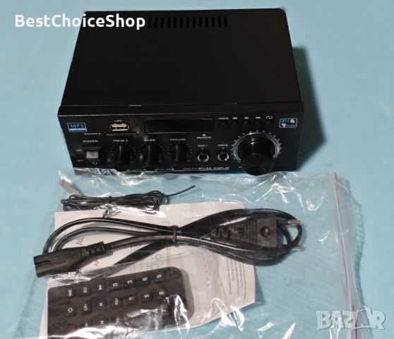 AK 45 HiFi стерео усилвател 40W x 2 Bluetooth 5.0 мини аудио приемник