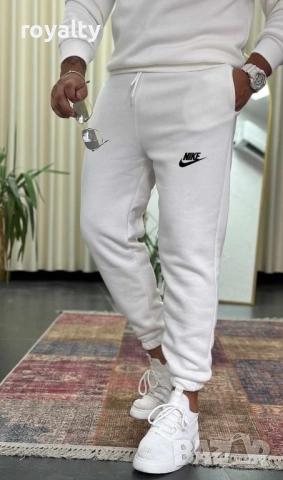 Nike бял мъжки ватиран екип , снимка 2 - Спортни дрехи, екипи - 51845858