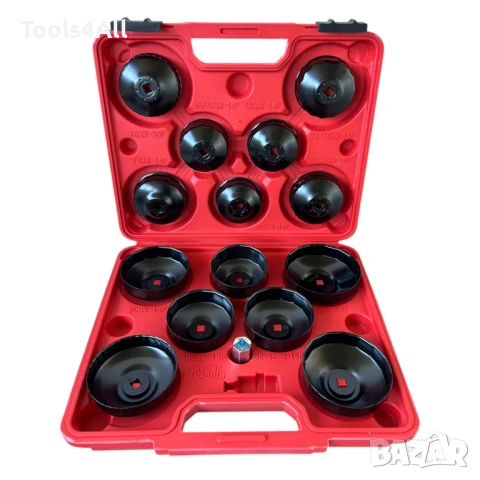 Професионален Комплект за Смяна на Маслени Филтри – 15 части, с Куфар, снимка 2 - Части - 50837439
