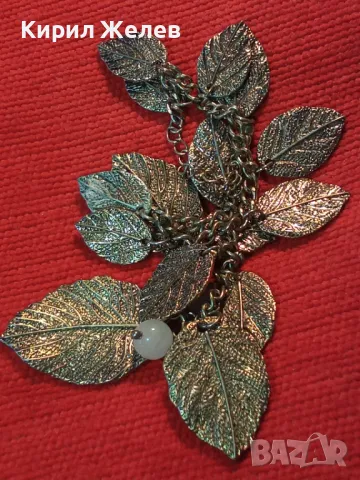 ЕФЕКТНА ЗЛАТИСТА ФЛОРАЛНА ВИНТИДЖ АРТ СТИЛ ГРИВНА 47449, снимка 12 - Гривни - 47336452