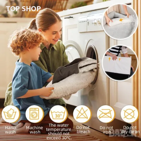 KYG Кучешко легло с размер L, до 34 кг, 90 * 70 * 20 см, бяло и сиво, снимка 4 - За кучета - 49500140