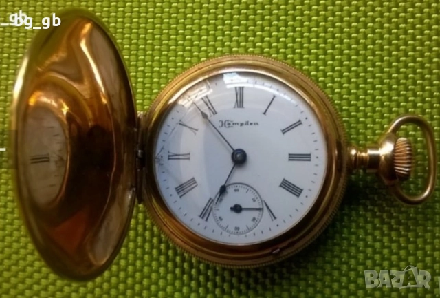 Стар джобен часовник  USA, снимка 6 - Антикварни и старинни предмети - 22619434